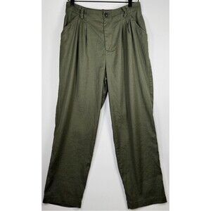 Amour Vert Pants Womens Medium Linen Tencel Organic Cotton Blend Relaxed USA‎